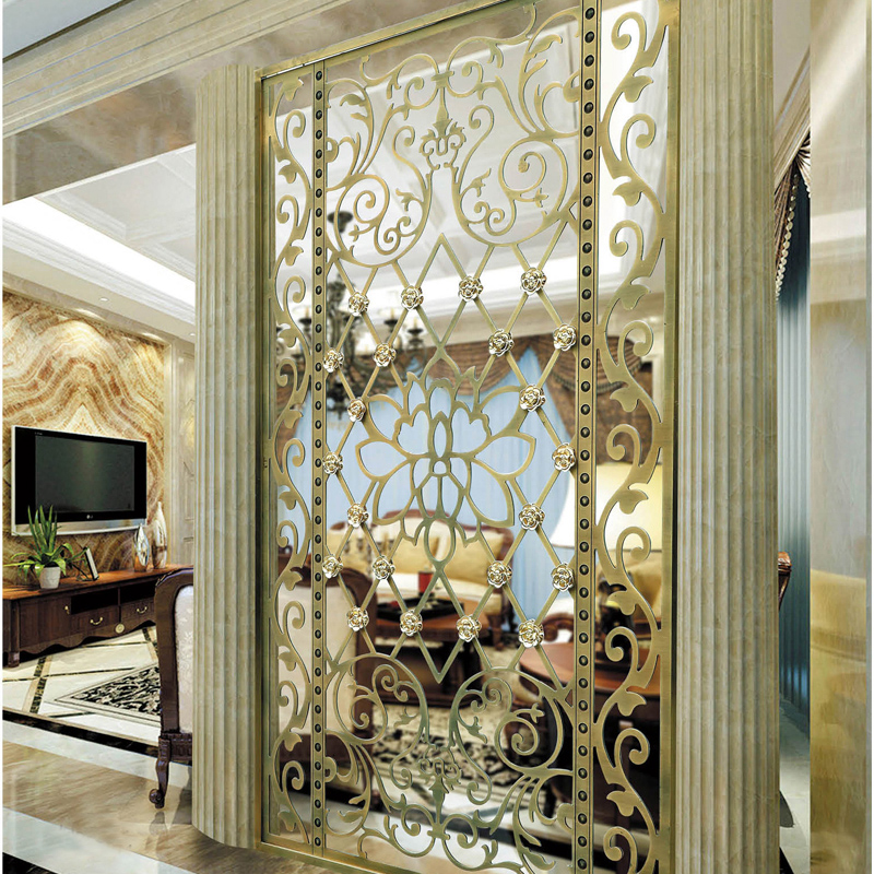 彩色不銹鋼屏風